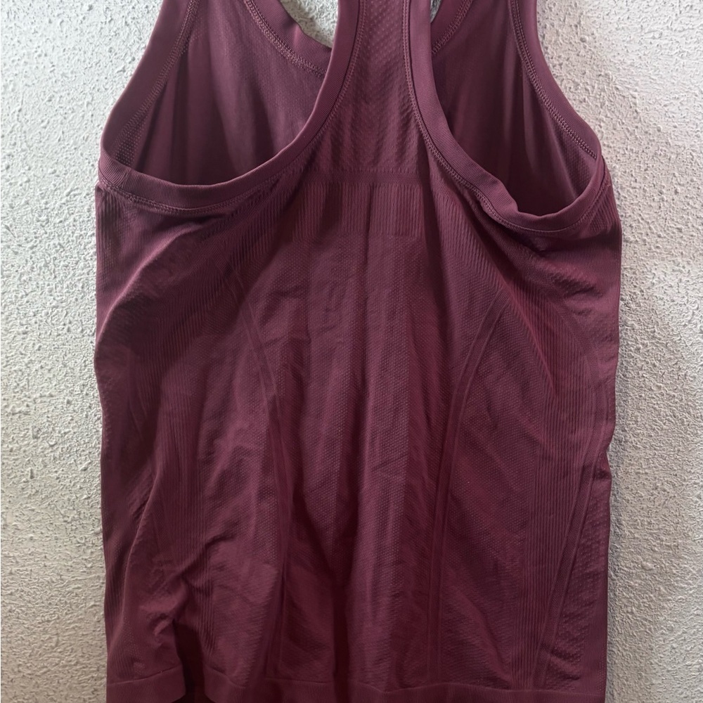 Athleta Women's Burgundy Tank Top - Picture 2 of 4